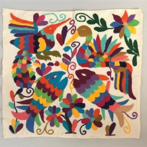 Otomi Embroidery  Hand Stitched Tenango from Northern Sierra, Mexico